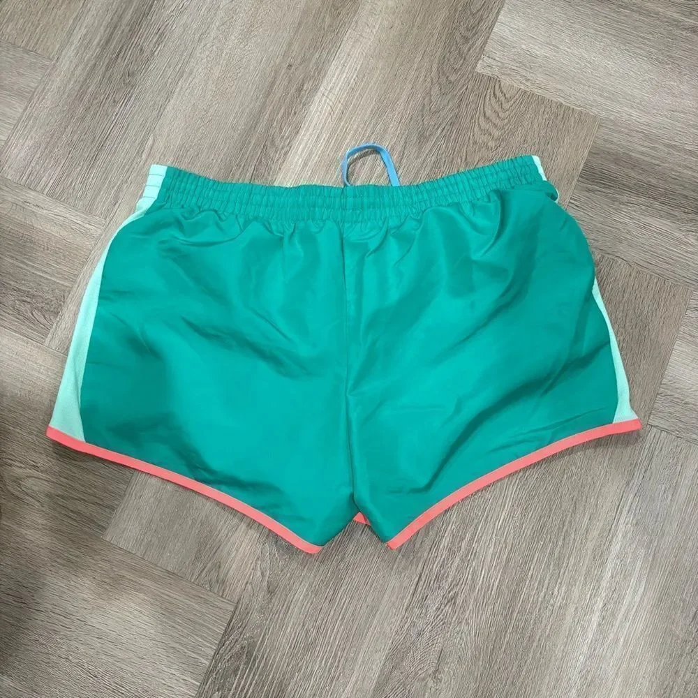 Danskin Teal and Coral Women's Athletic Running Shorts Size L - Picture 6 of 6